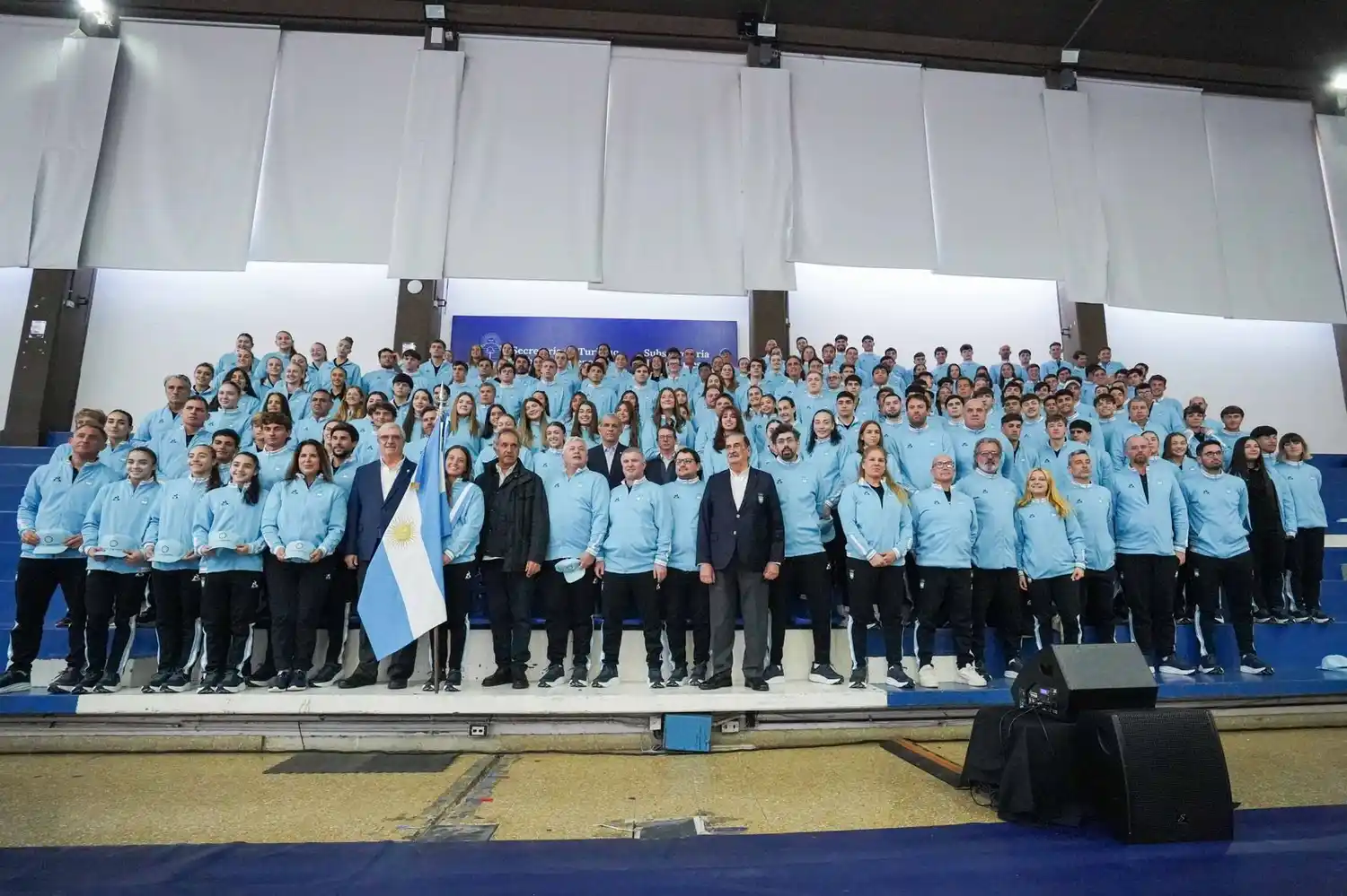 La despedida de la delegación argentina rumbo a los ASU2025 (Foto: Prensa COA)