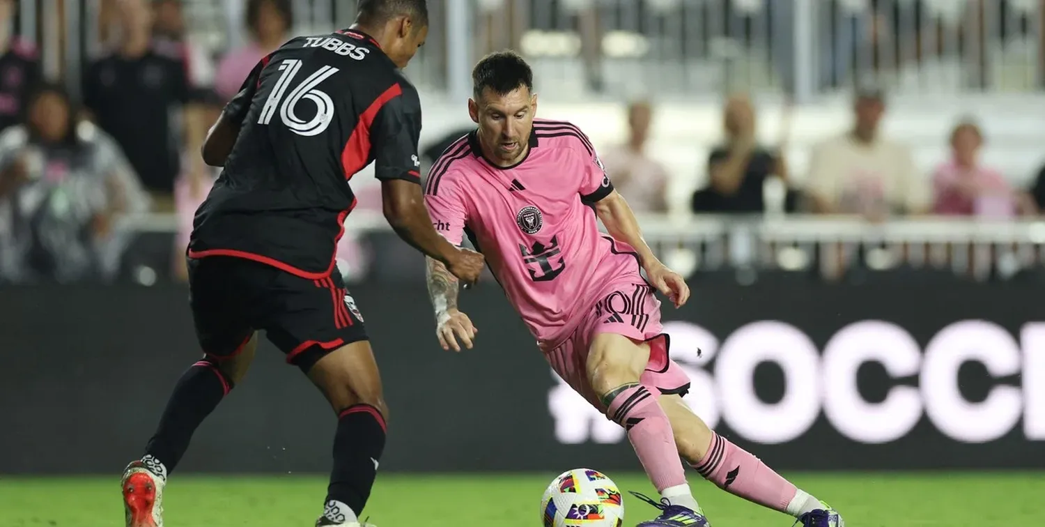 Lionel Messi jugó todo el partido en la victoria de Inter Miami ante DC United. Crédito: Reuters