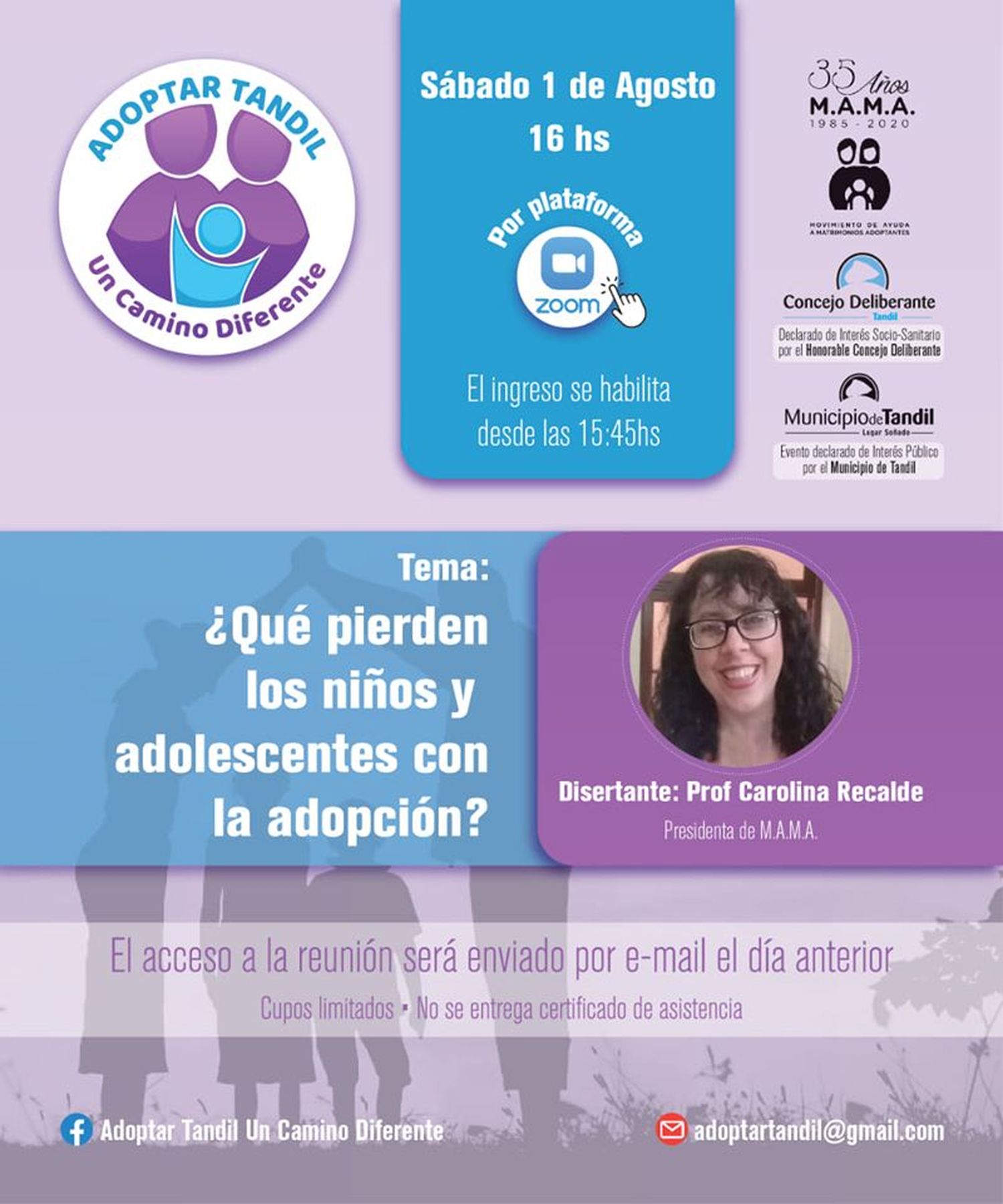 Carolina Recalde: Adopción | Buenas y Santas
