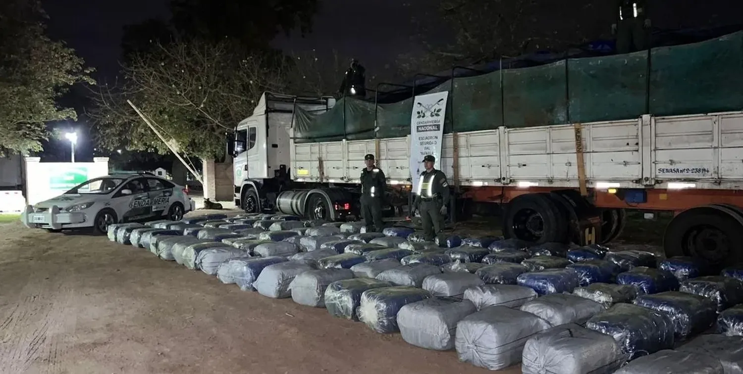 Descubren millonario cargamento de hojas de coca en un camión; un detenido