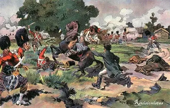 Los gloriosos Blandengues en el Combate de Perdriel