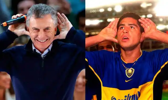 El día que Juan Román Riquelme le dedicó el Topo Gigio a Mauricio Macri
