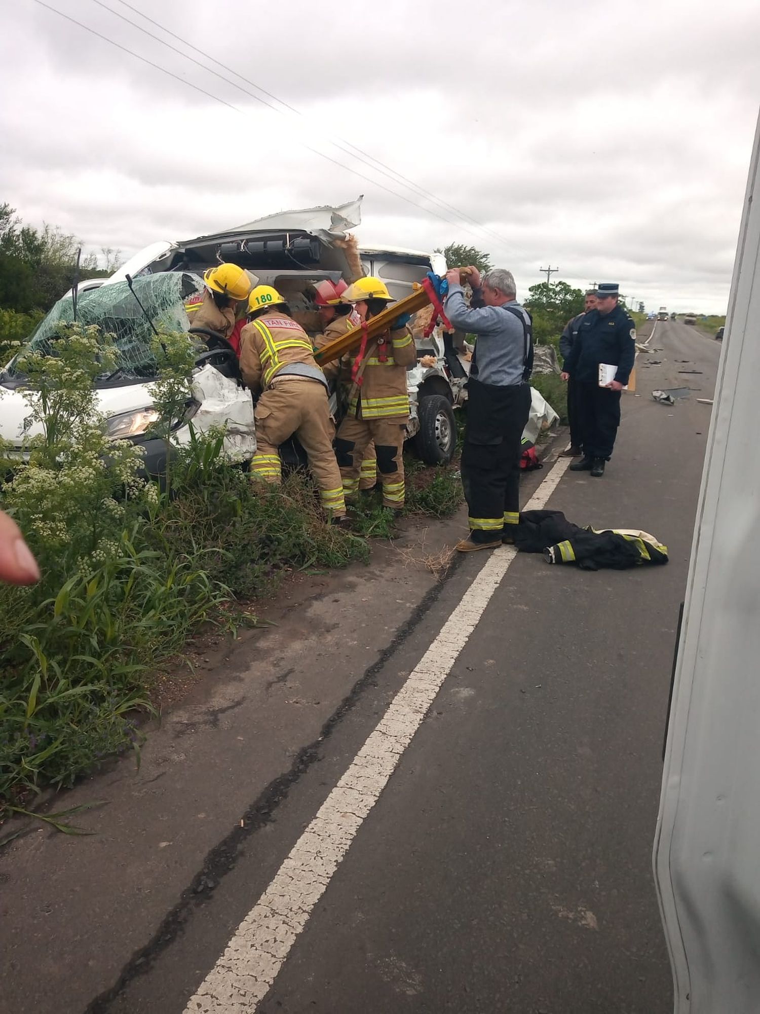 Accidente automovilístico en la Ruta 26