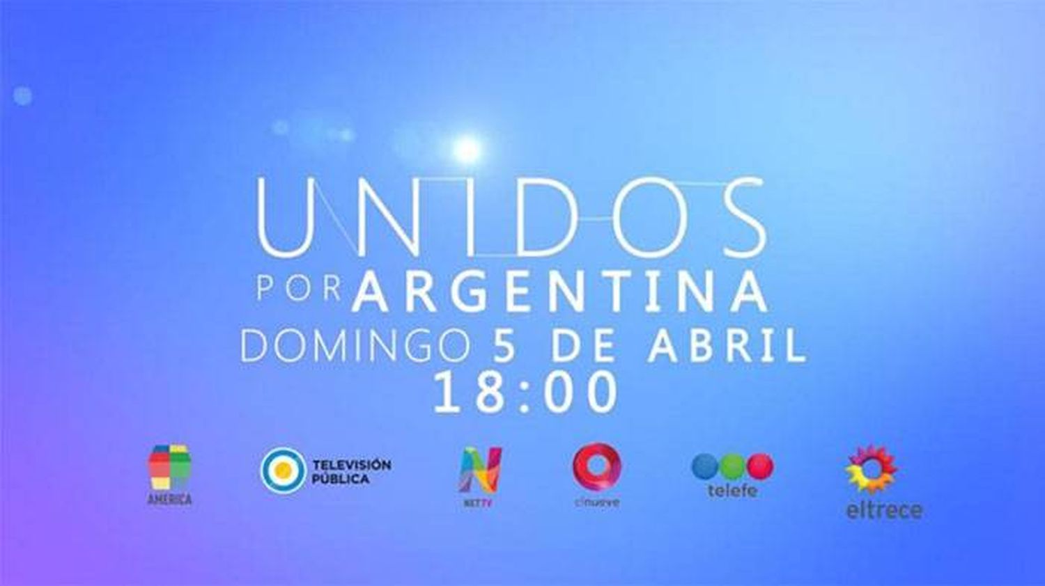 Este domingo a las 18:00 mirá #UnidosPorArgentina