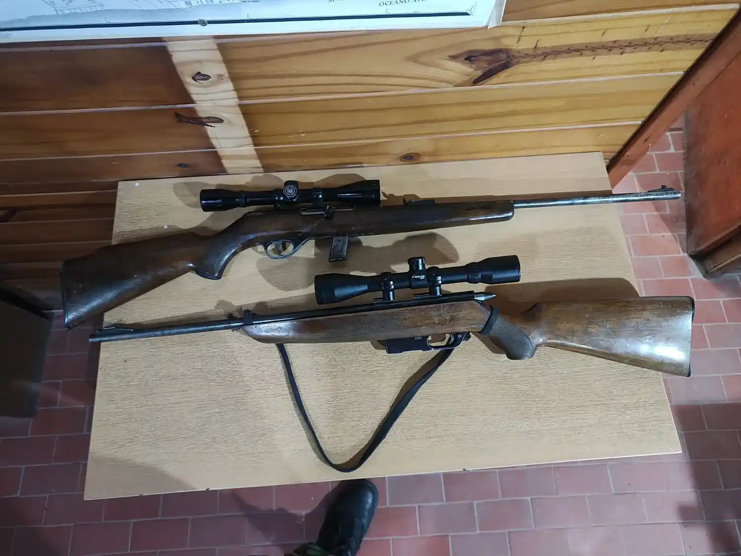 Personal del Comando de Prevención Rural secuestró ambas carabinas calibre 22