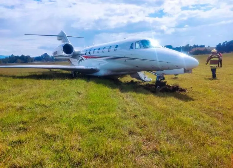 Avioneta se salió de la pista en el aeropuerto de Medellín