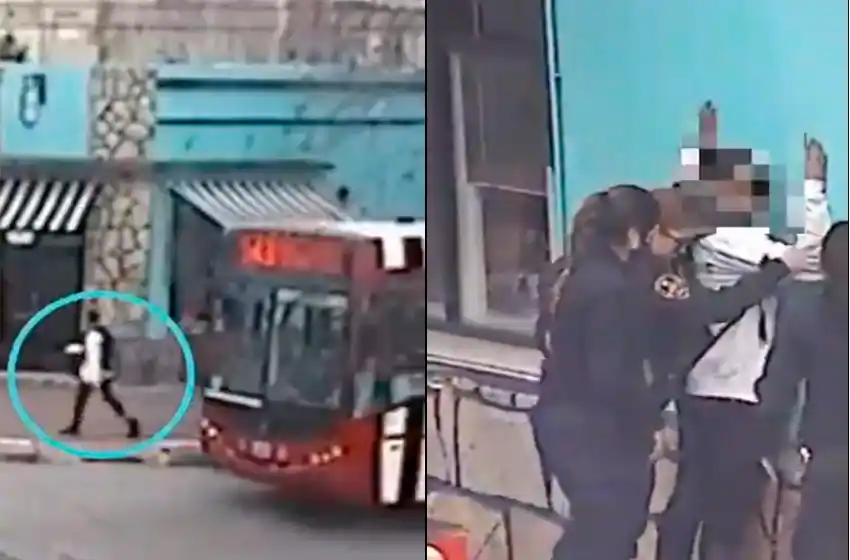 Atrapan a sospechoso con arma blanca gracias al seguimiento del COM