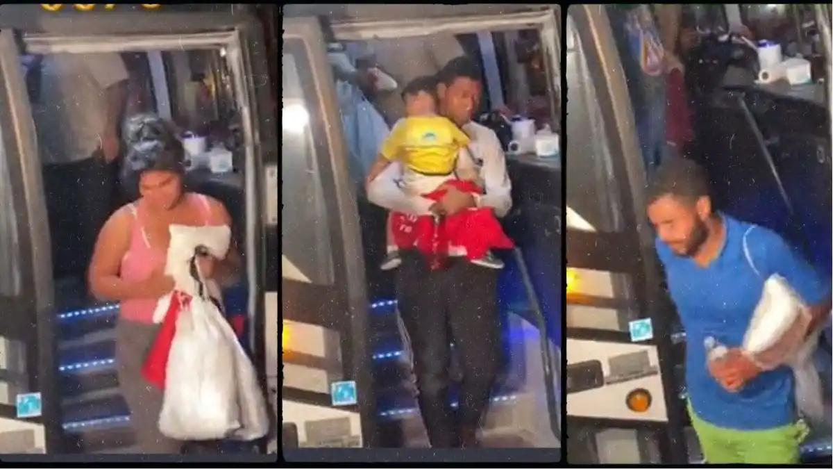 ¡ABBOTT LO VOLVIÓ A HACER! Llega nuevo autobús con migrantes venezolanos a la residencia de Kamala Harris en Washington