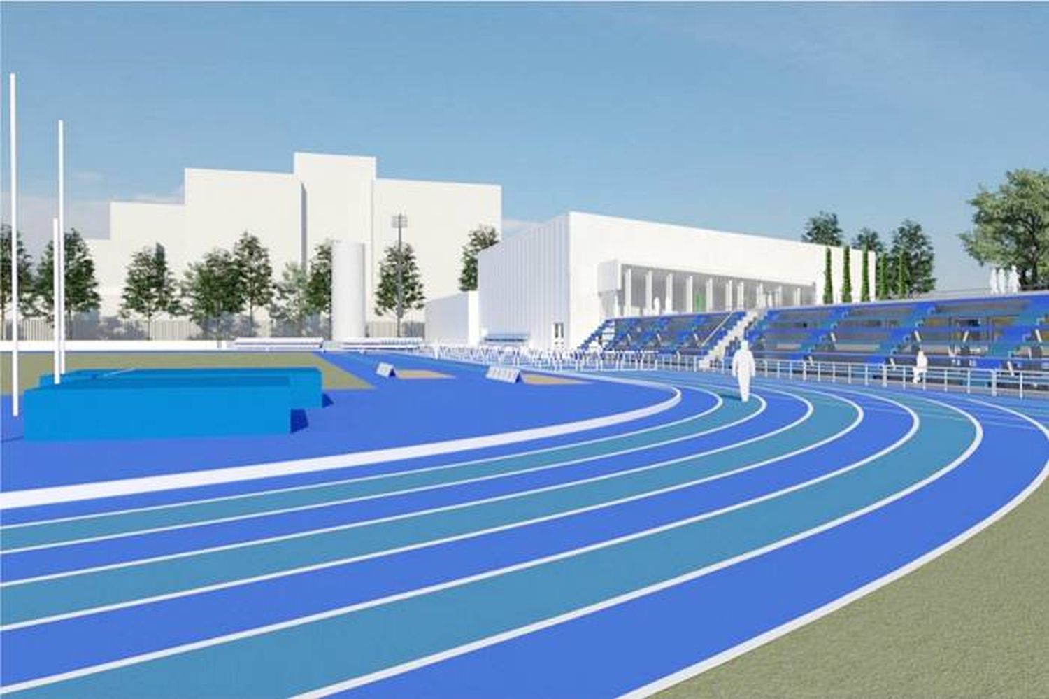Comienza la construcción de  la pista de atletismo de alto  rendimiento del Parque Berduc