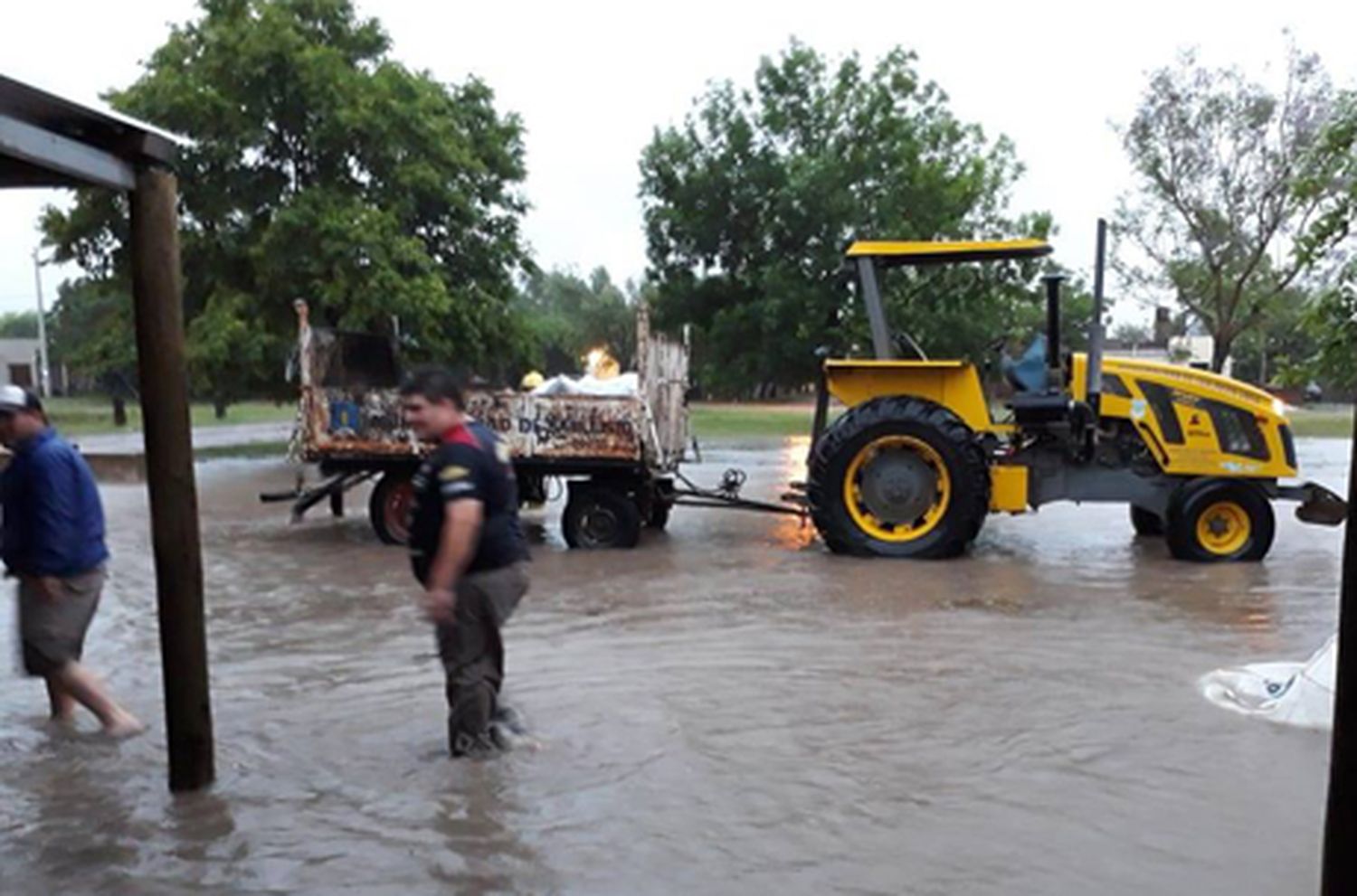 Por las lluvias, hay campos anegados en Santa Fe