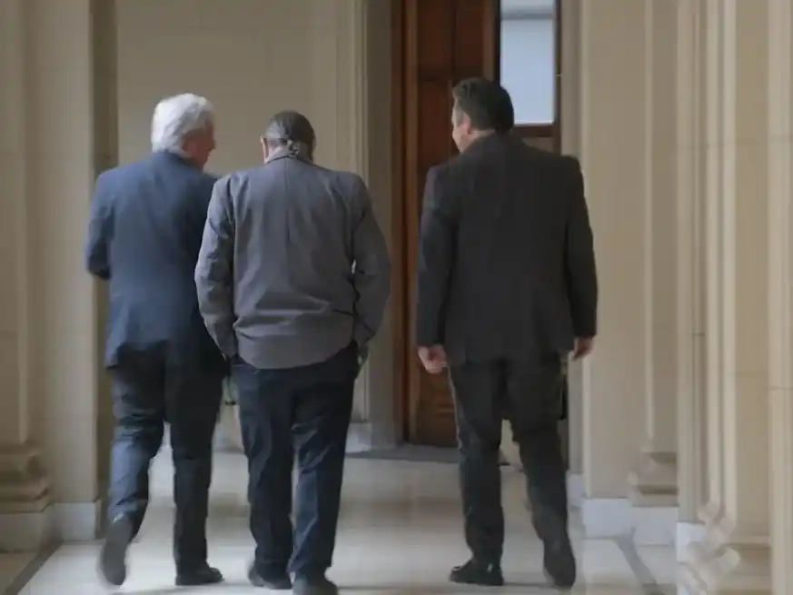 Los funcionarios del Poder Ejecutivo fueron recibidos en dependencias del Alto Tribunal. Crédito: Flavio Raina.