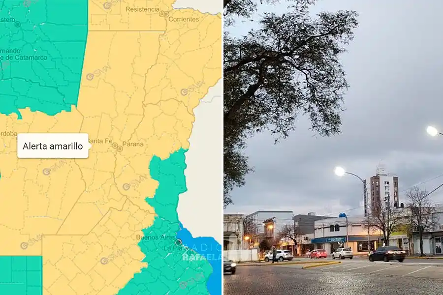 Alerta Amarillo por tormentas: ¿cuándo llega a Rafaela y la región?