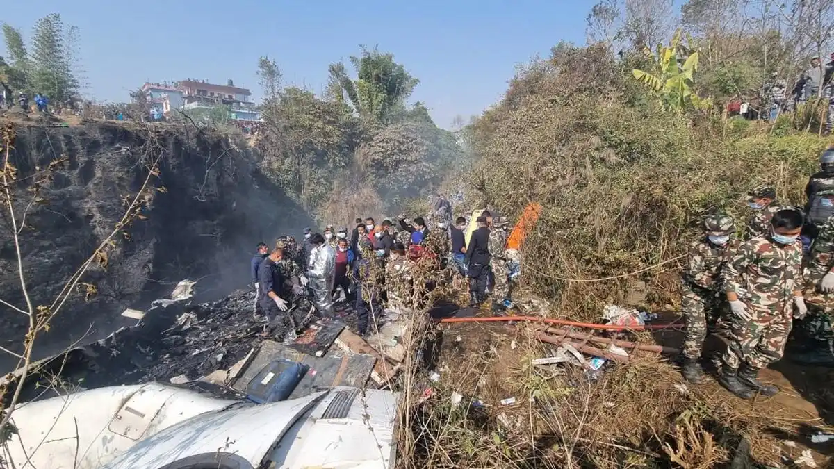 El avión se estrelló en Katmandú, la capital de Nepal.