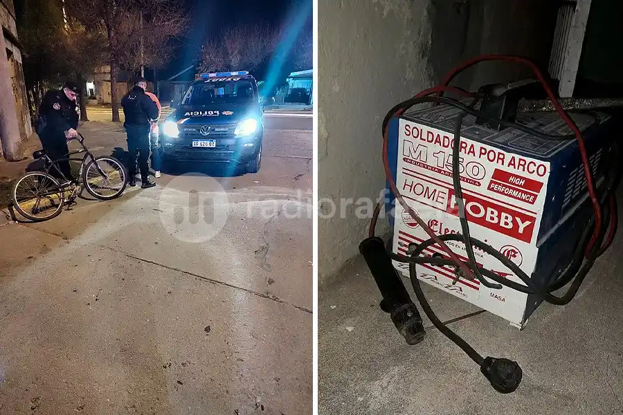 Lo vieron en actitud sospechosa y actuaron antes de que se robara una máquina soldadora
