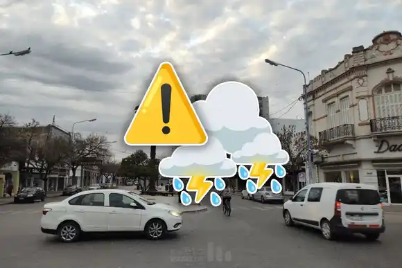 ¿Se viene el agua? Rafaela y la zona bajo alerta naranja por tormentas