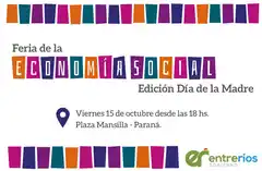 Realizarán una nueva edición de la Feria de Economía Social por el Día de la Madre