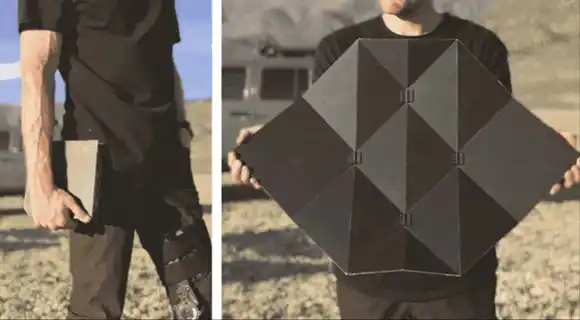 Panel solar origami para llevar energía a cualquier lugar