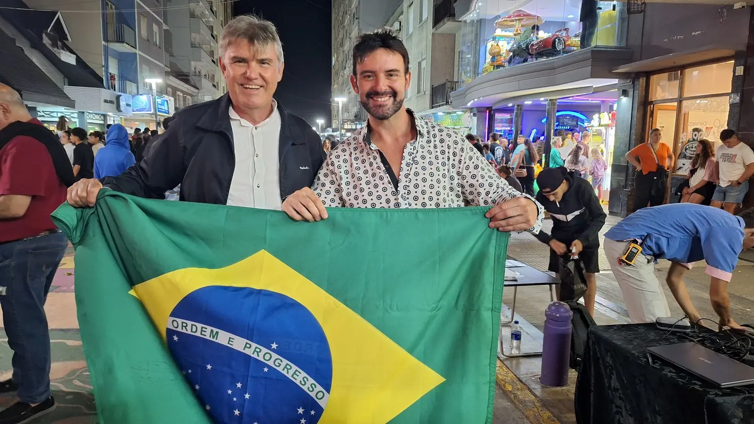 Valdir Duarte, junto a Juan Etchegoyen