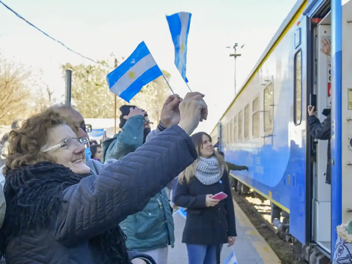 El tren en el sur provincial: alegría y nostalgia