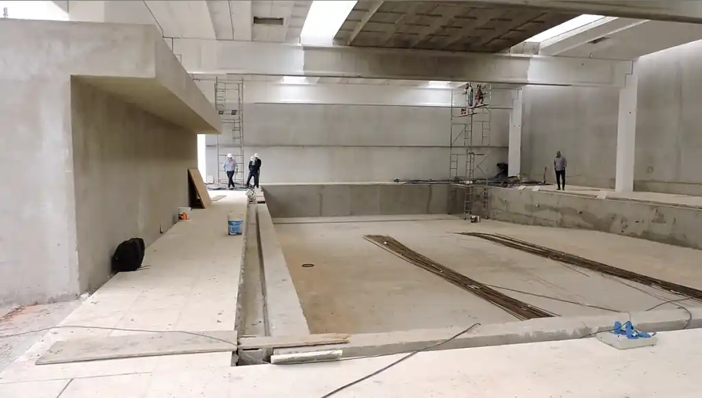 El Municipio avanza con la obra del  complejo de piletas cubiertas 
