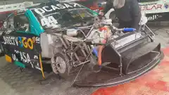 Leonel Pernía se tocó con su compañero de equipo