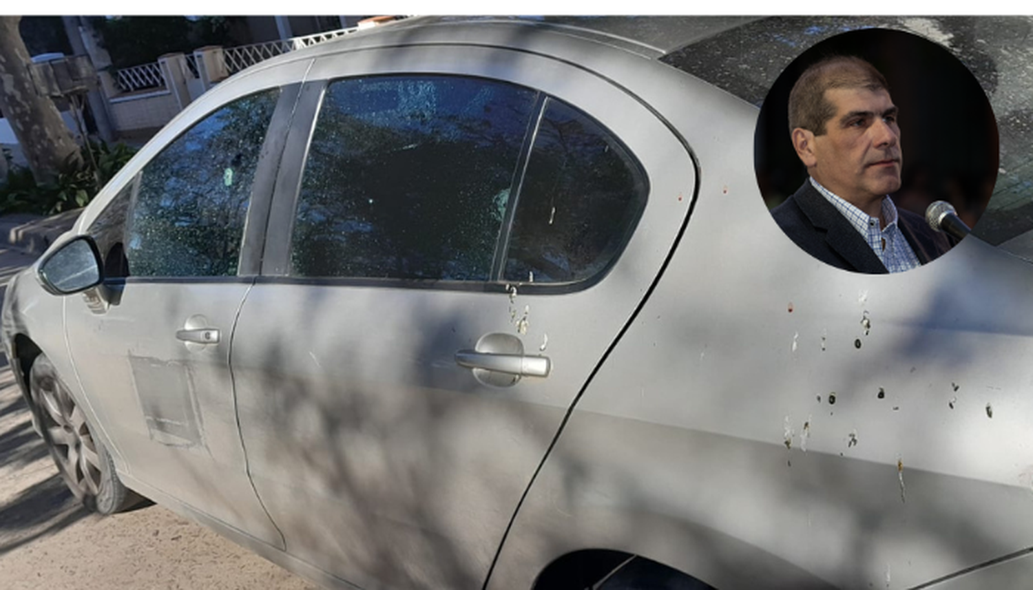 Atentaron contra el auto del concejal De Rosa, que además es taxista