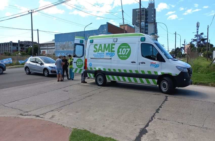 Choque en Edison y Solis: un motociclista herido