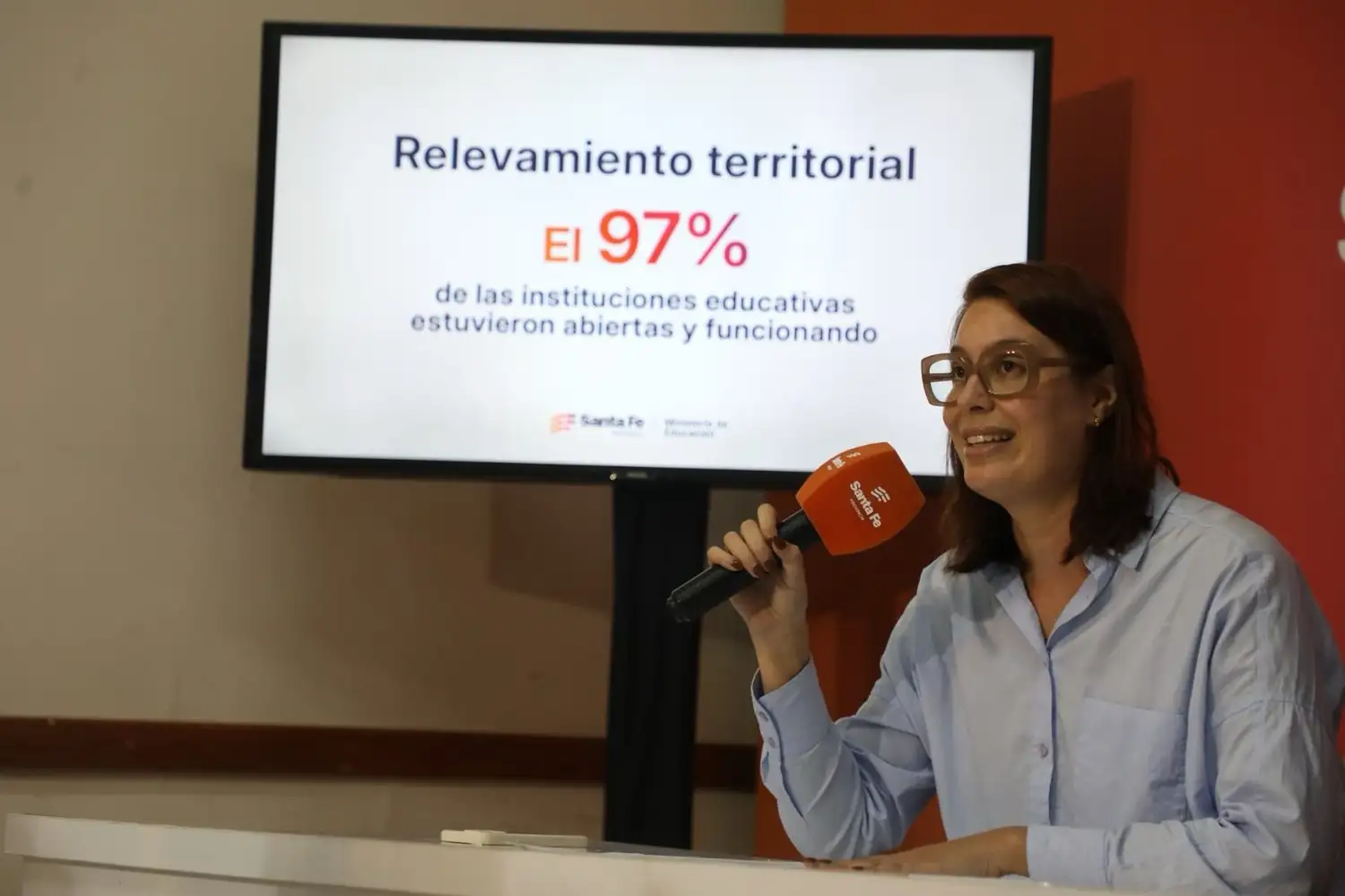 El gobierno provincial presentó el relevamiento realizado por el Ministerio de Educación. Foto: GSF