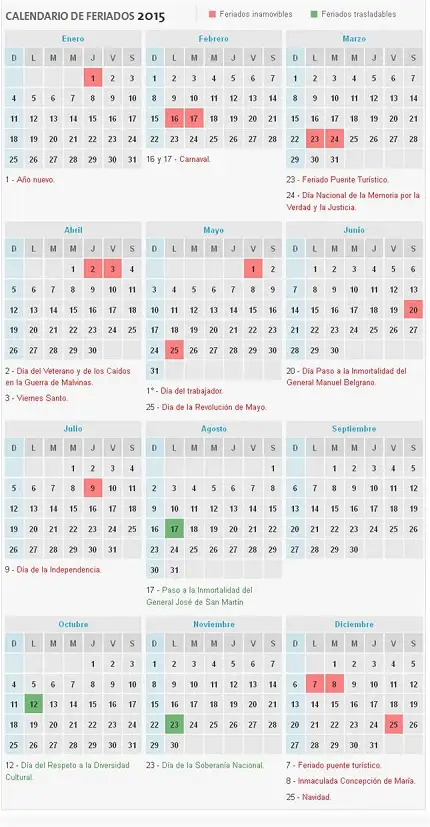 En 2015 habrá 10 fines de semanas largos 