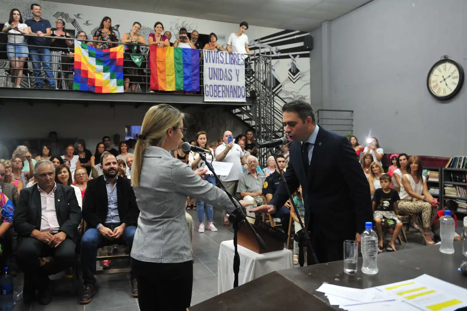  Con el eje puesto en las obras a realizar, Davico reasumió la Intendencia