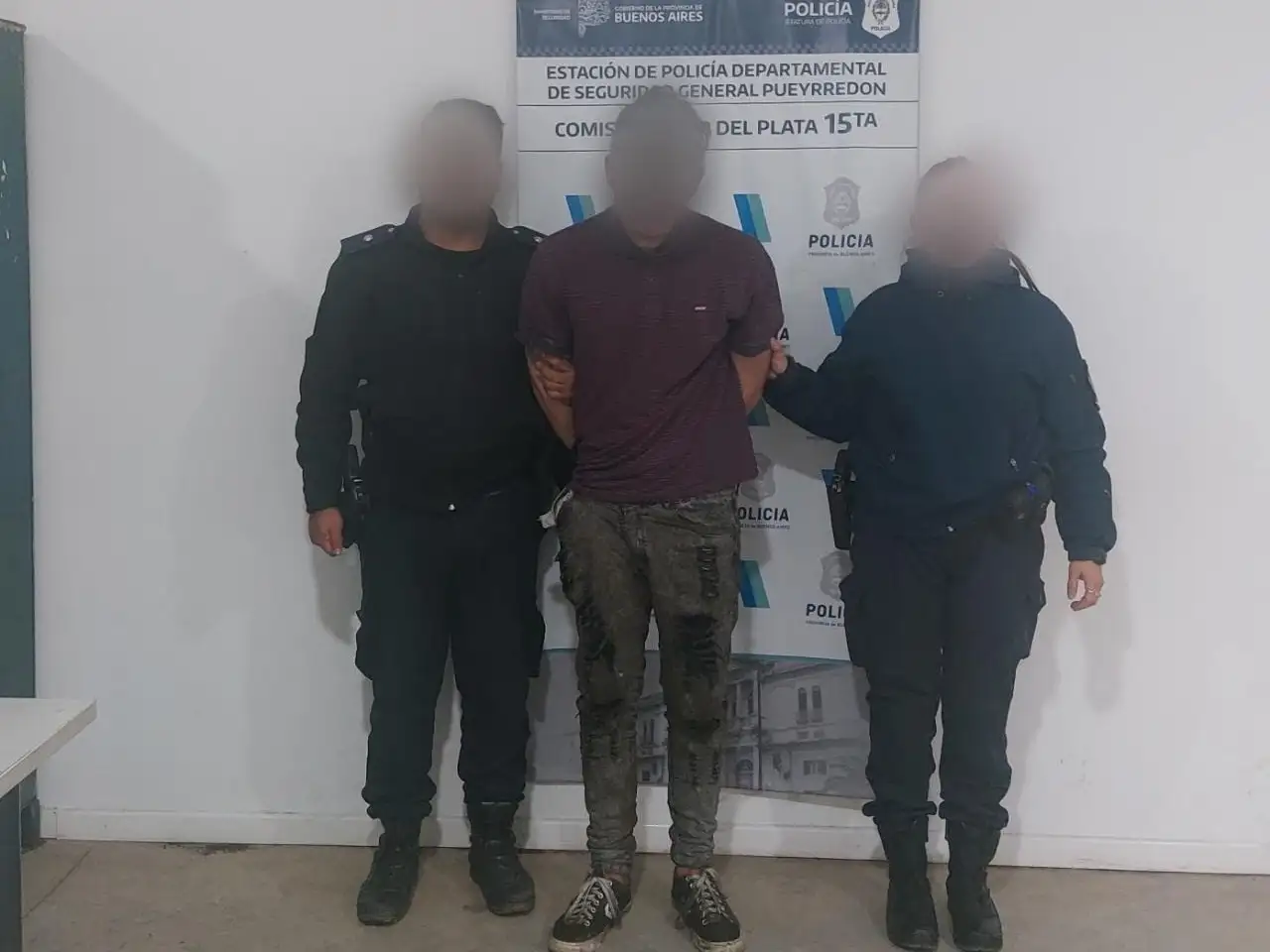 El cruce ocurrió el lunes y hoy allanaron la vivienda del agresor, donde encontraron marihuana.