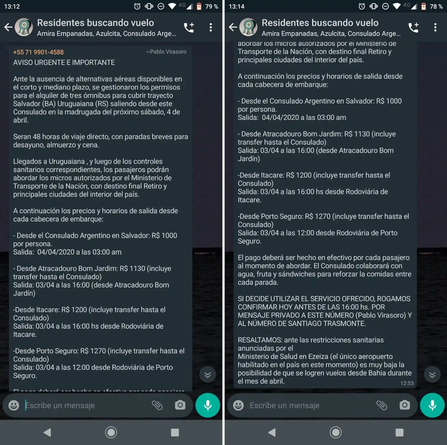 Crece la desesperación de una gualeguaychense varada en Brasil: "Se nos agotan los ahorros"
