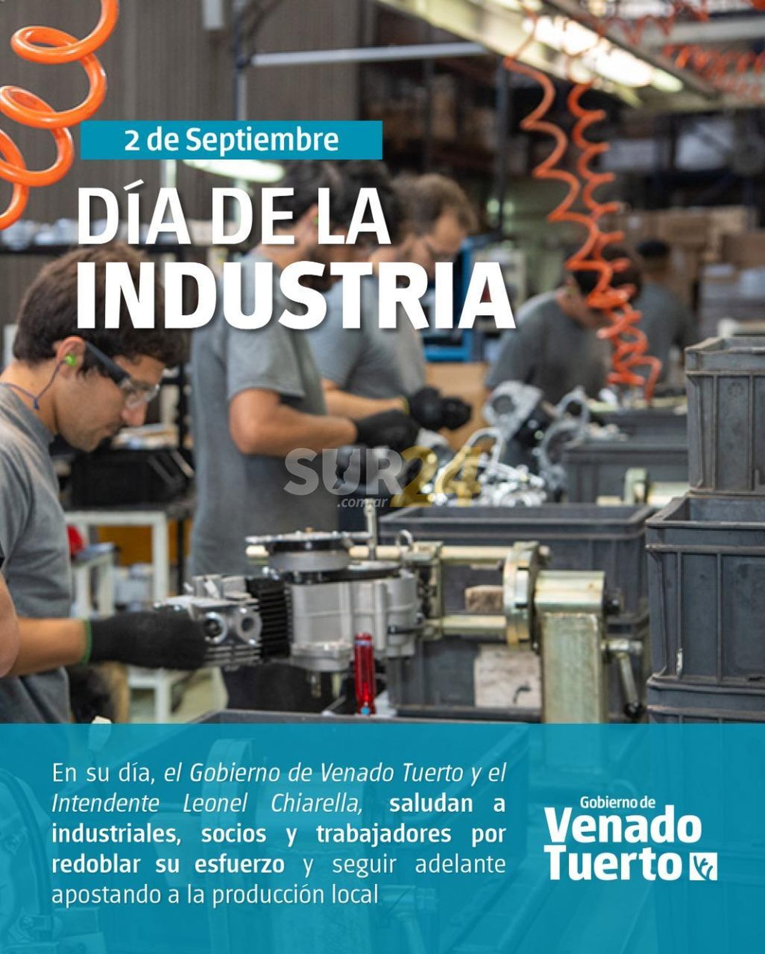 Salutación municipal a industriales en su día