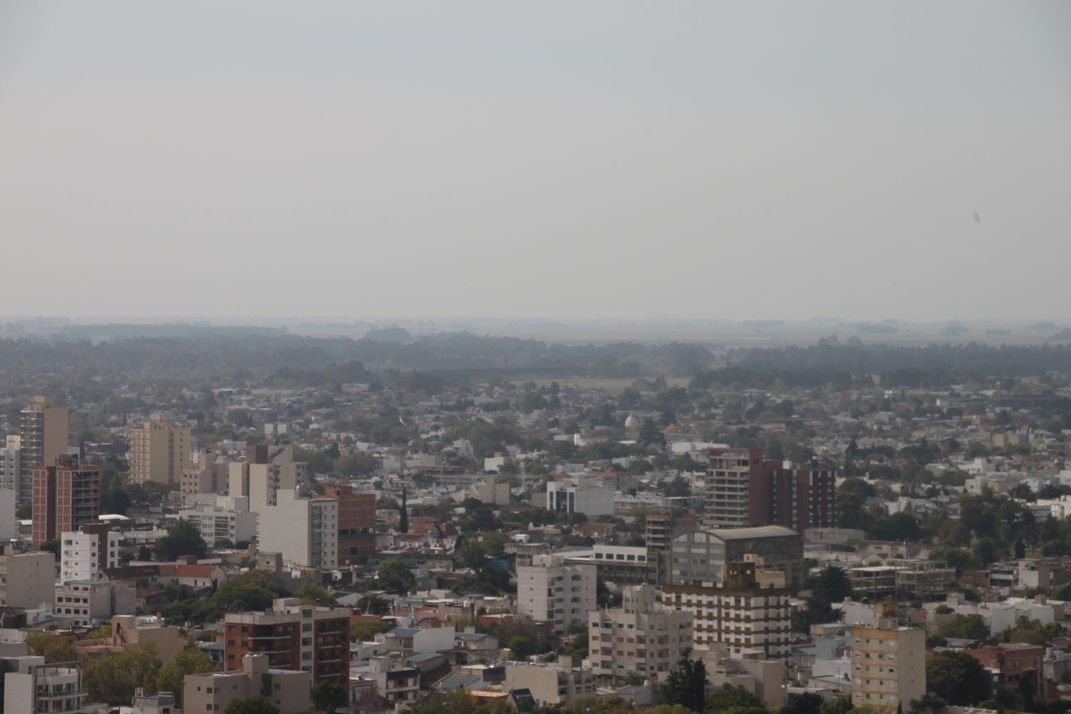Tras la erupción del volcán, los vientos arrastraron las cenizas a Tandil
