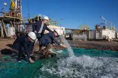 El gobernador visitó el nuevo pozo termal en la provincia