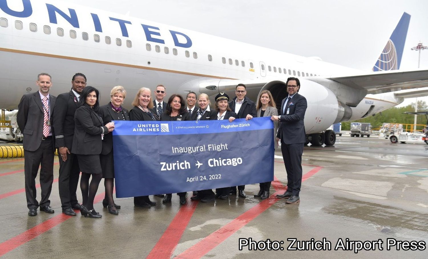 United inauguró vuelos entre Chicago O’Hare y Zurich