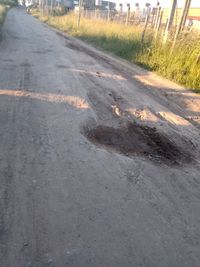 Calle sin mantenimiento