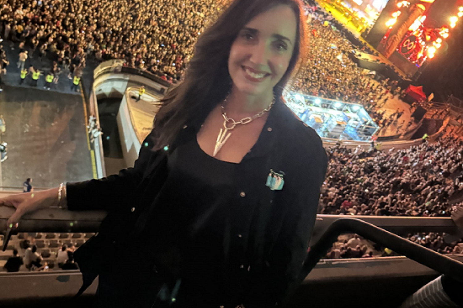 Victoria Villarruel fue a ver a Los Piojos y lo compartió en sus redes sociales