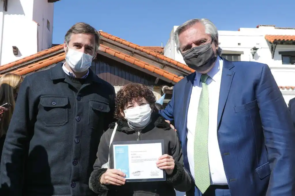 Intendente Achával presente en el lanzamiento del plan AccesAR junto a Alberto Fernández