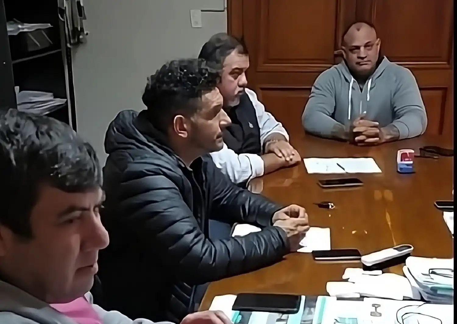 Los referentes sindicales municipales. Foto: Archivo La Opinión.