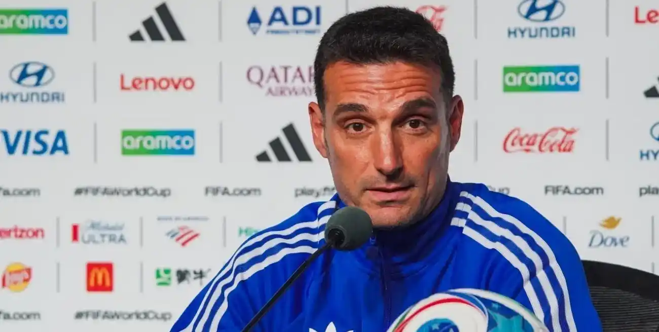 Lionel Scaloni en la previa del choque ante Egipto. Crédito: Fernando Nicola