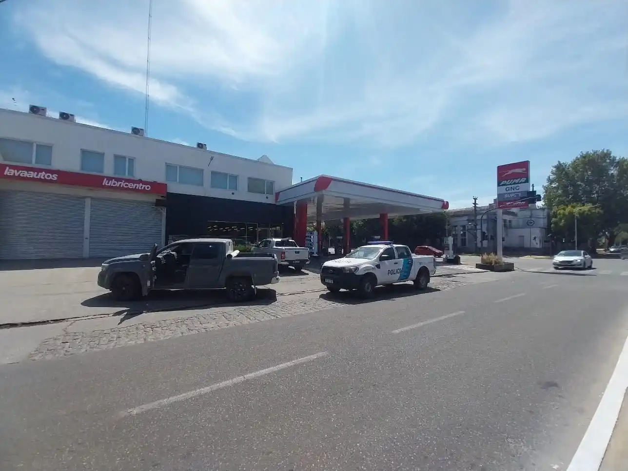 Uno de los siniestros viales ocurrió en la intersección de Monseñor Andrea y avenida Perón.