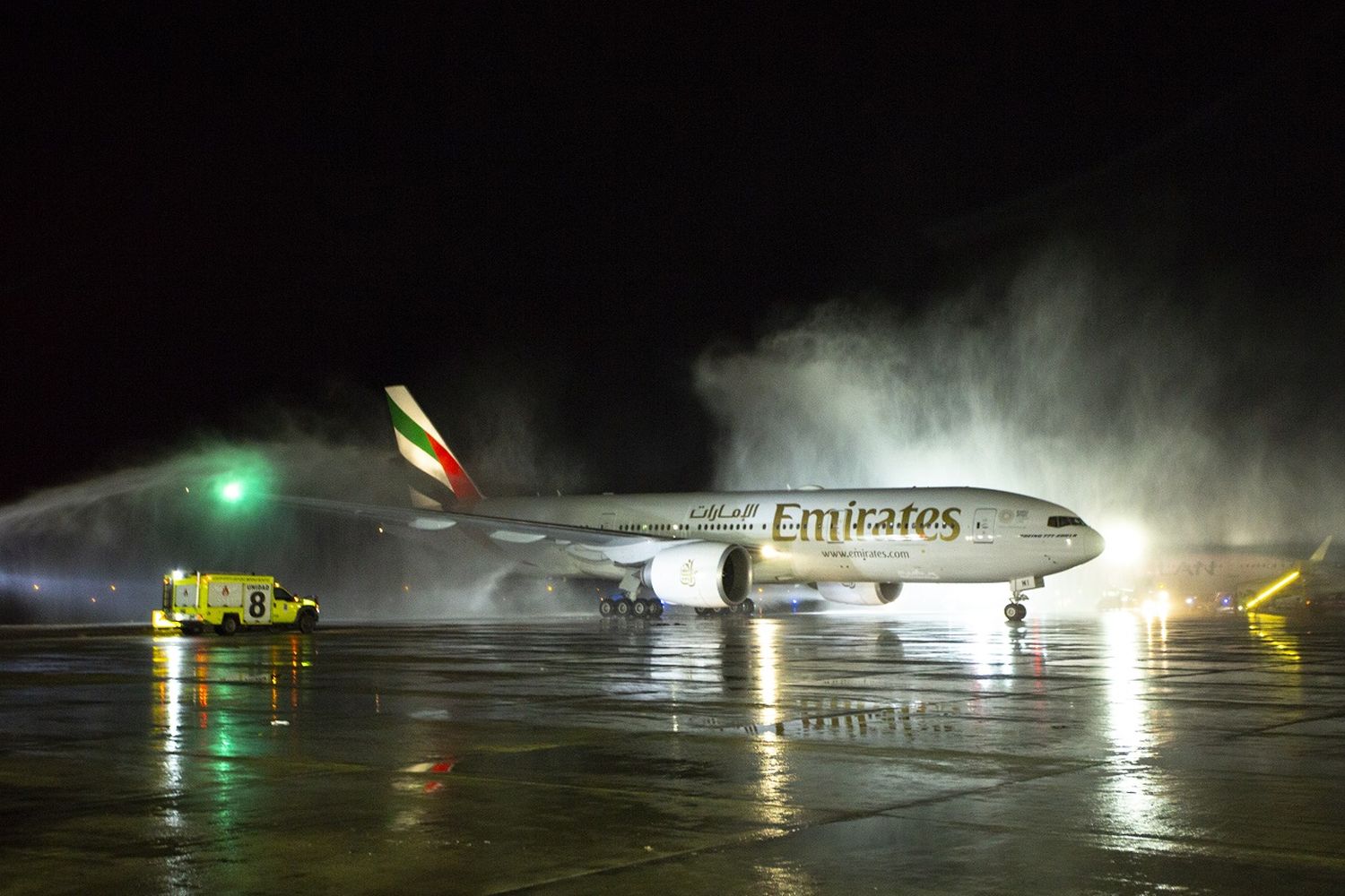 Emirates inauguró sus vuelos a Santiago de Chile