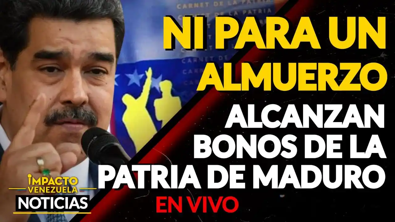 ¿PARA QUÉ ALCANZARÁ? Conozca el nuevo monto de los Bonos de La Patria para septiembre VIDEO -IMPACTO VENEZUELA