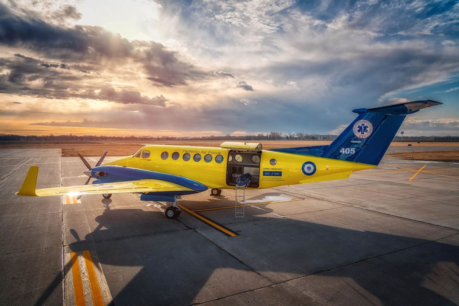 Grecia recibe su tercer Beechcraft King Air 360C Aeromédico de Fargo Jet Center