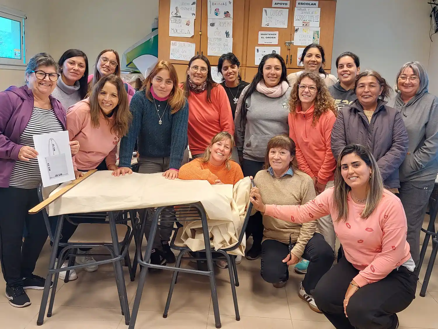 Mujeres que participaron de la capacitación.