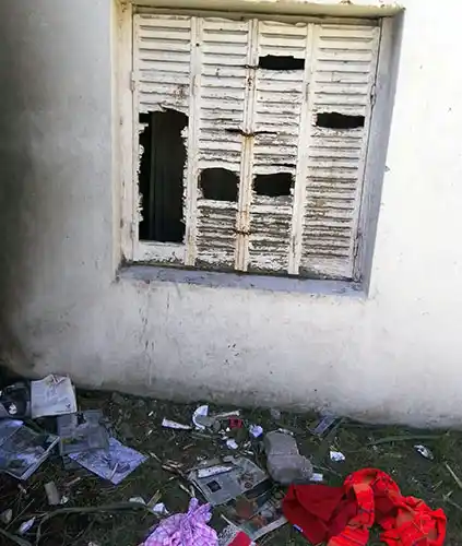 Robo y vandalismo en la sede del Centro de Salud