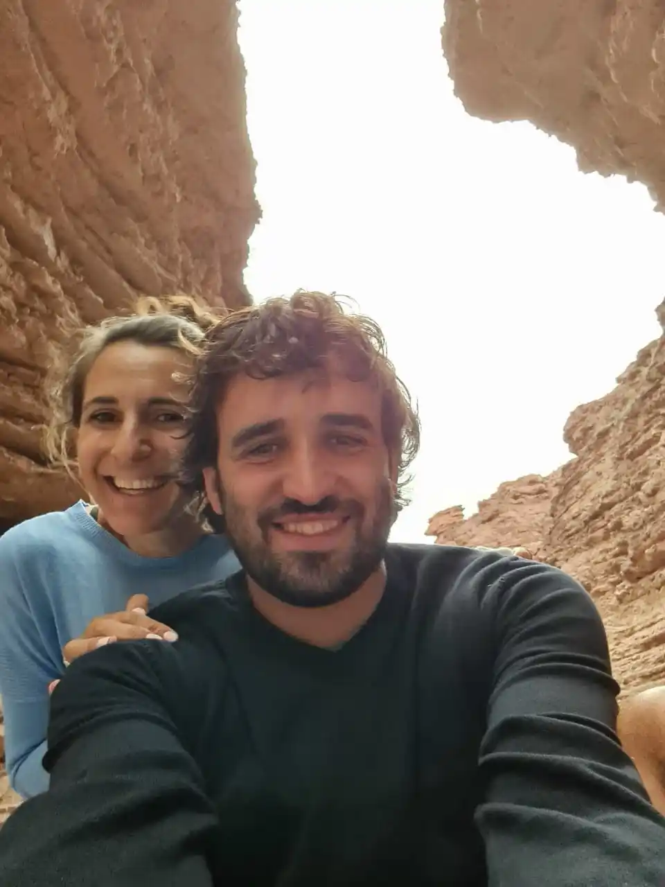 Junto a Paz, su amor desde hace 15 años.