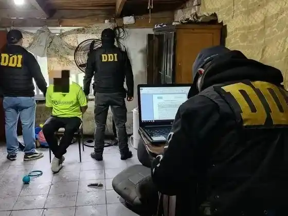 Operativo en el cual detuvieron a los acusados del robo, pocos días después de la muerte del bicicletero.