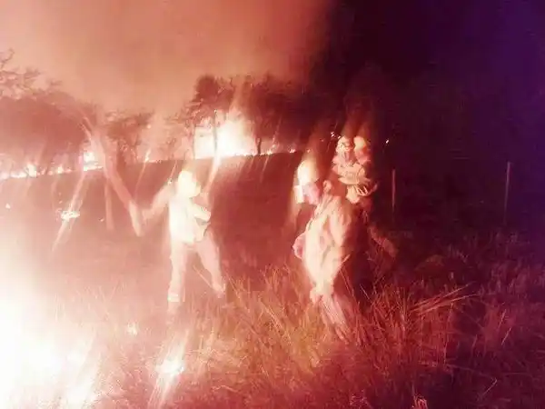 Un incendio de pastizal y campo consumió 180 hectáreas